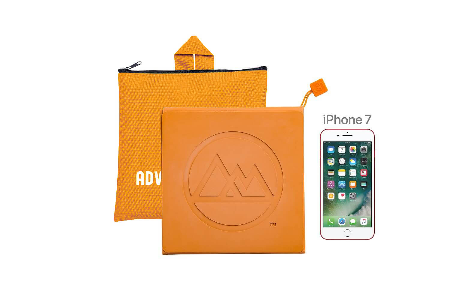 Adventure Mat | All-Season Outdoor Changing Mat (Orange)